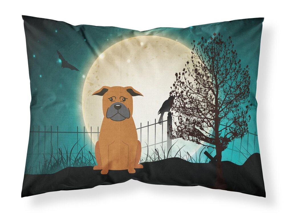 3822 BB2301PILLOWCASE Halloween Scary Chinese Chongqing Dog Fabric Standard